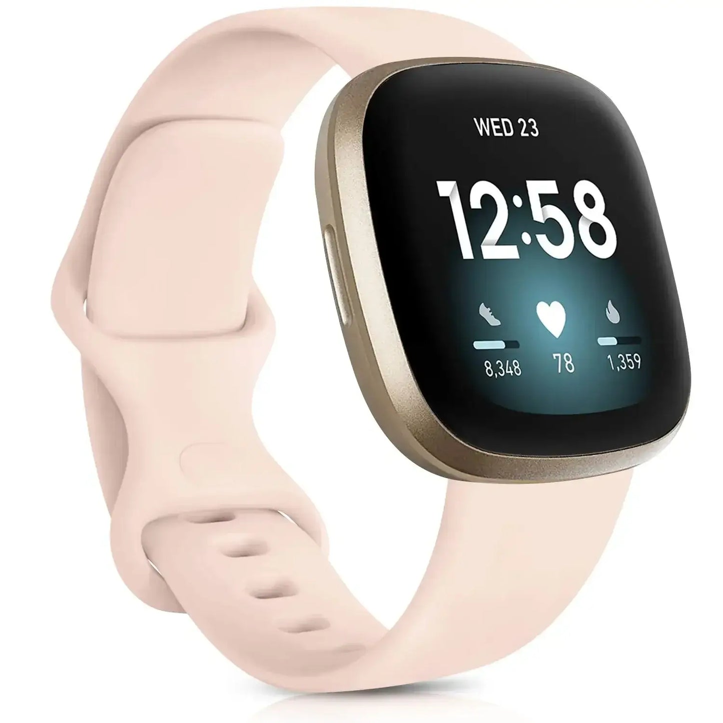Fitbit Versa & Sense Silikonarmbänder – Leichtes minimalistisches Design