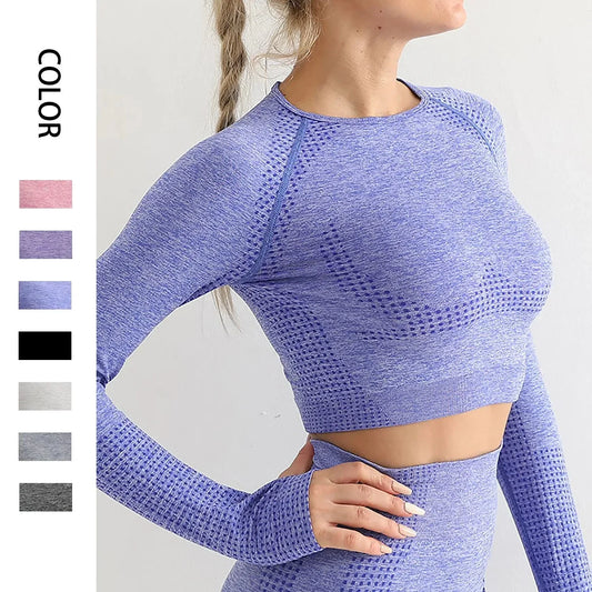 Seamless Yoga Crop Top for Women