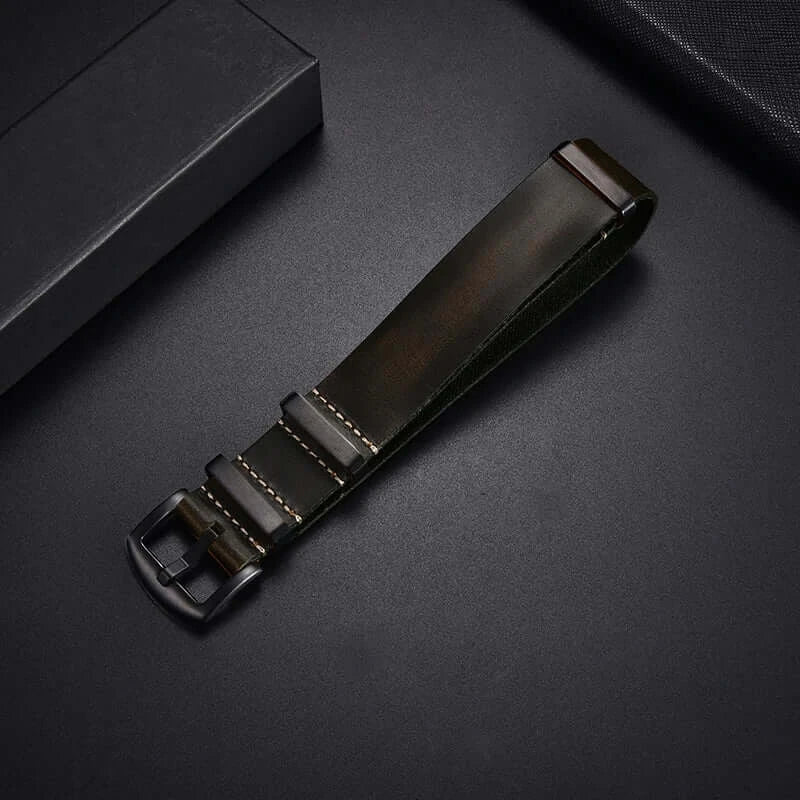 Ticwatch Lederarmband - Hochwertiges strukturiertes Design
