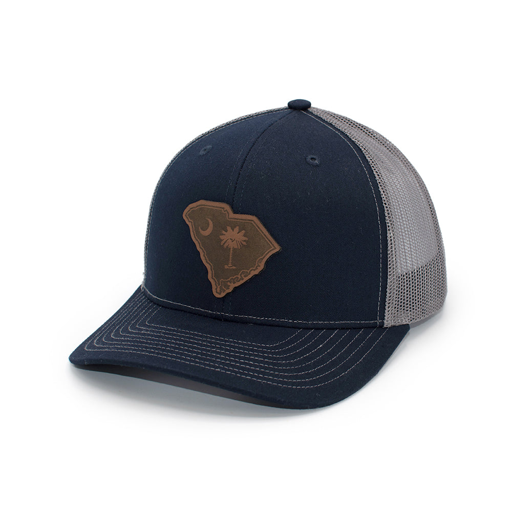 SC State Flag Leather Patch Hat
