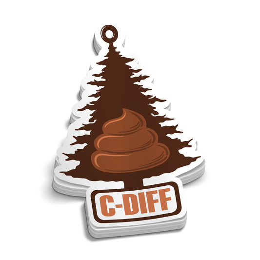 C-Diff Lufterfrischer | Lustiger Sanitäter-Sticker
