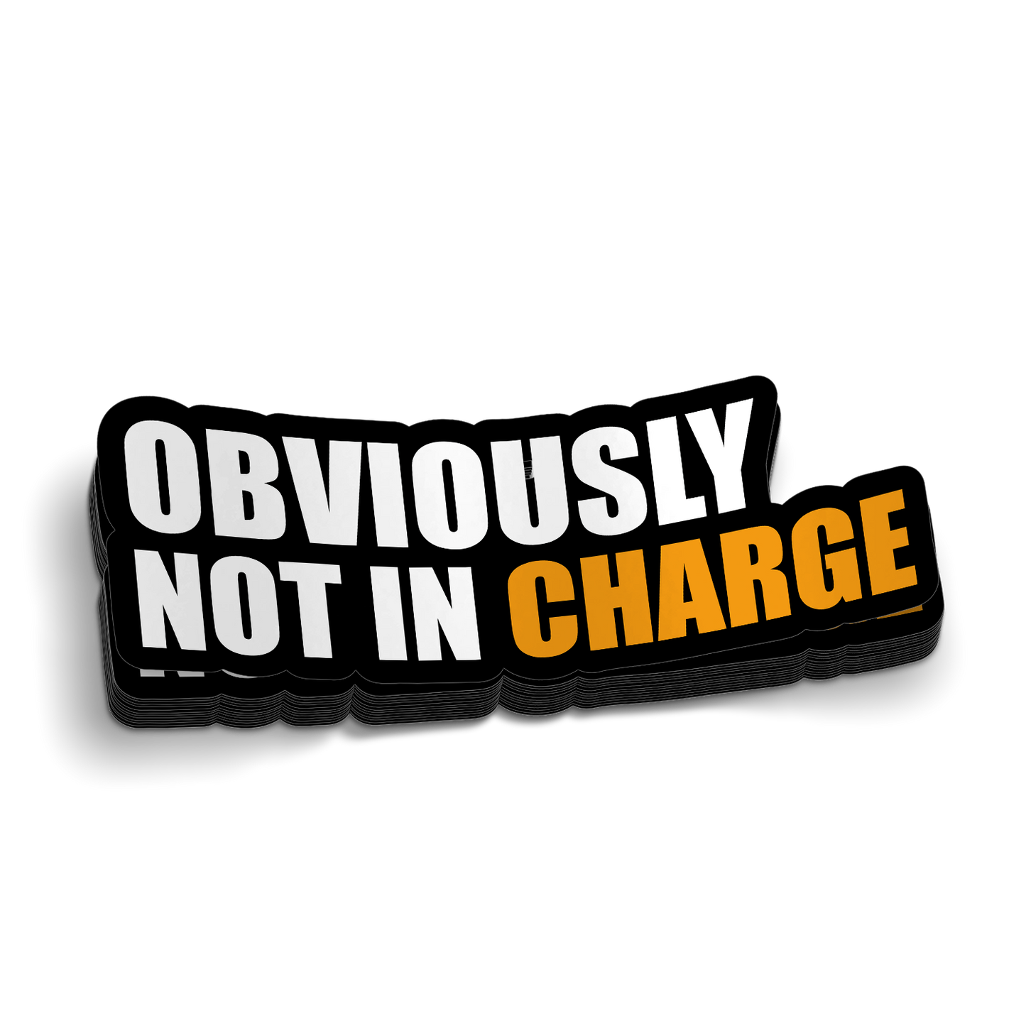 Autocollant Clairement pas en charge
