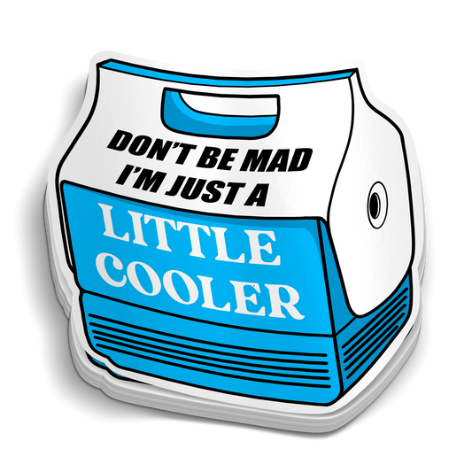 Un autocollant Blue Little Cooler