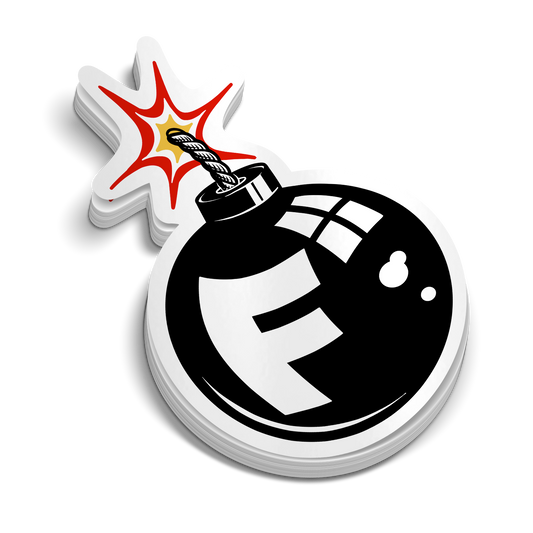 Der klassische F-Bomb Aufkleber