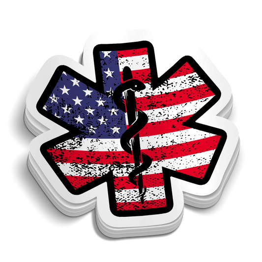 EMT Amerikanische Flaggenaufkleber