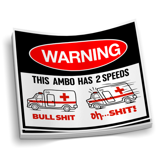 Cet Ambo dispose de 2 vitesses Autocollant