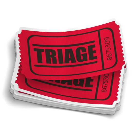 Un billet pour TRIAGE (autocollant)