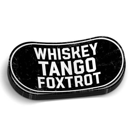 Autocollant Whiskey Tango Foxtrot