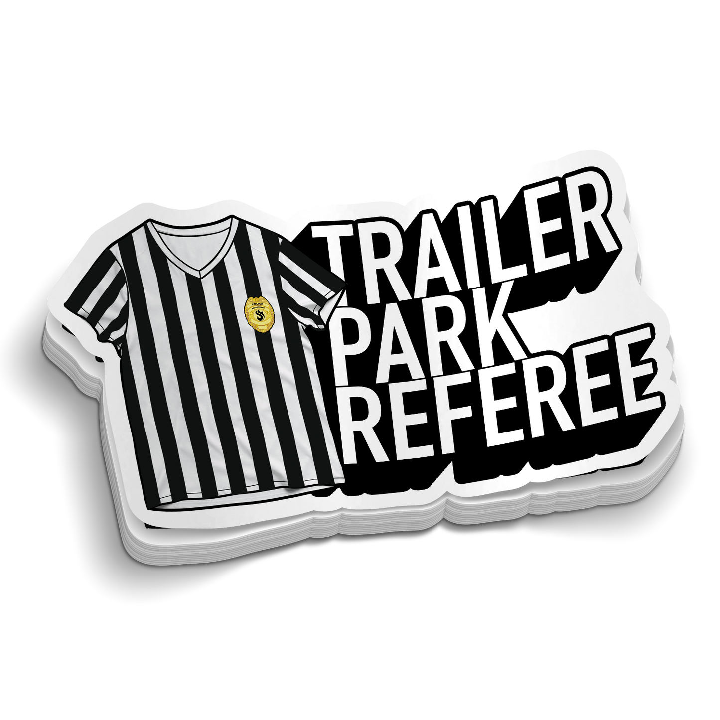 Autocollant de police de l'arbitre du parc de caravanes