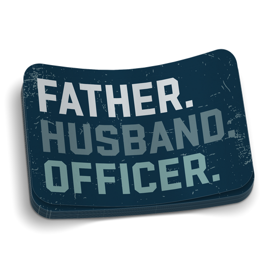 Père Mari Officier - Autocollant de Police