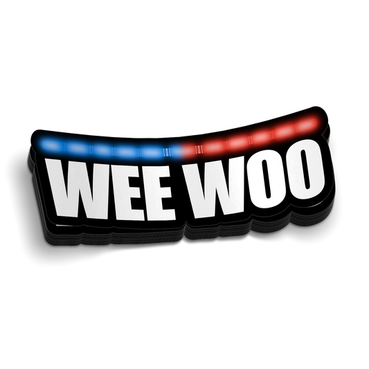 Autocollant de police "Wee Woo"