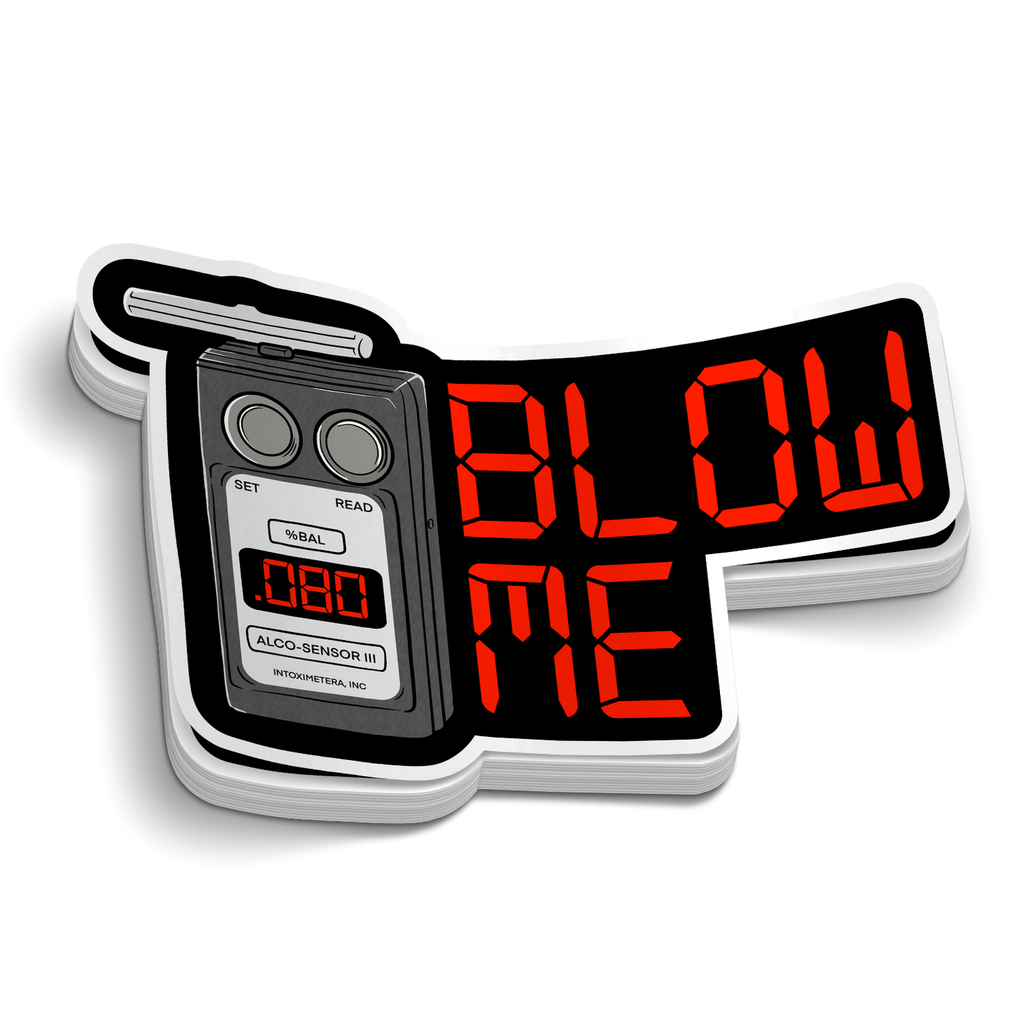 Blow Me Breathalyzer – Polizei-LEO-Aufkleber