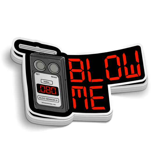Blow Me Breathalyzer – Polizei-LEO-Aufkleber