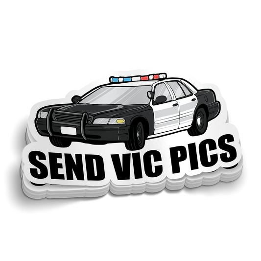 Envoyer des autocollants amusants Vic Pics Police