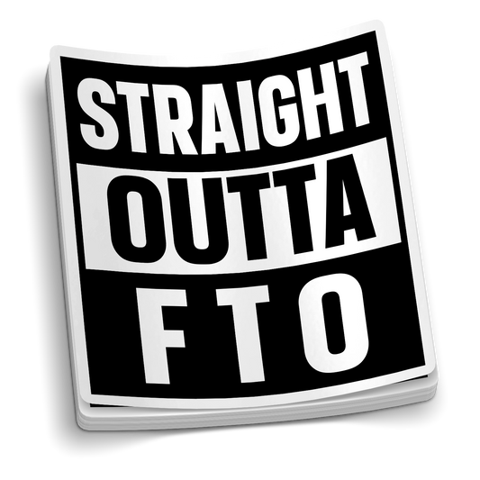 Polizei-Aufkleber: Straight Outta FTO