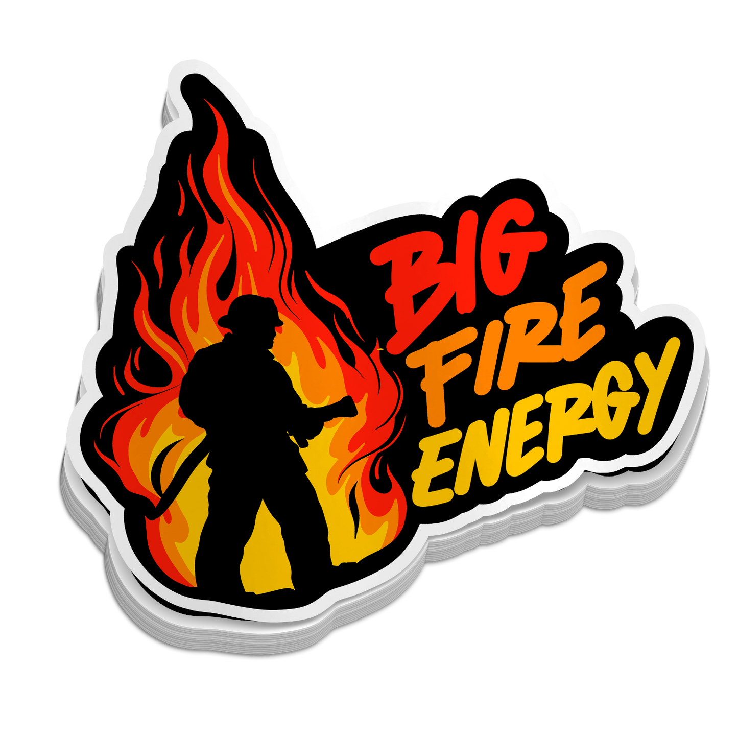Big Fire Energy - Lustige Feuerwehr-Sticker