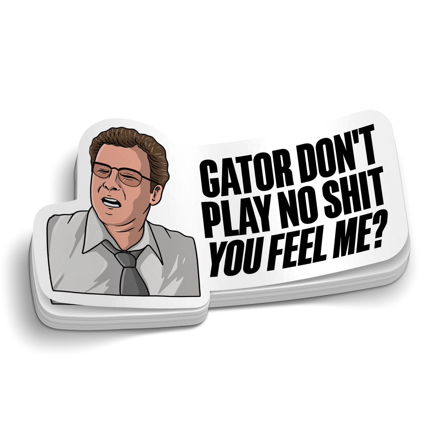 Gator Spielt Keinen Scheiß Polizei Aufkleber