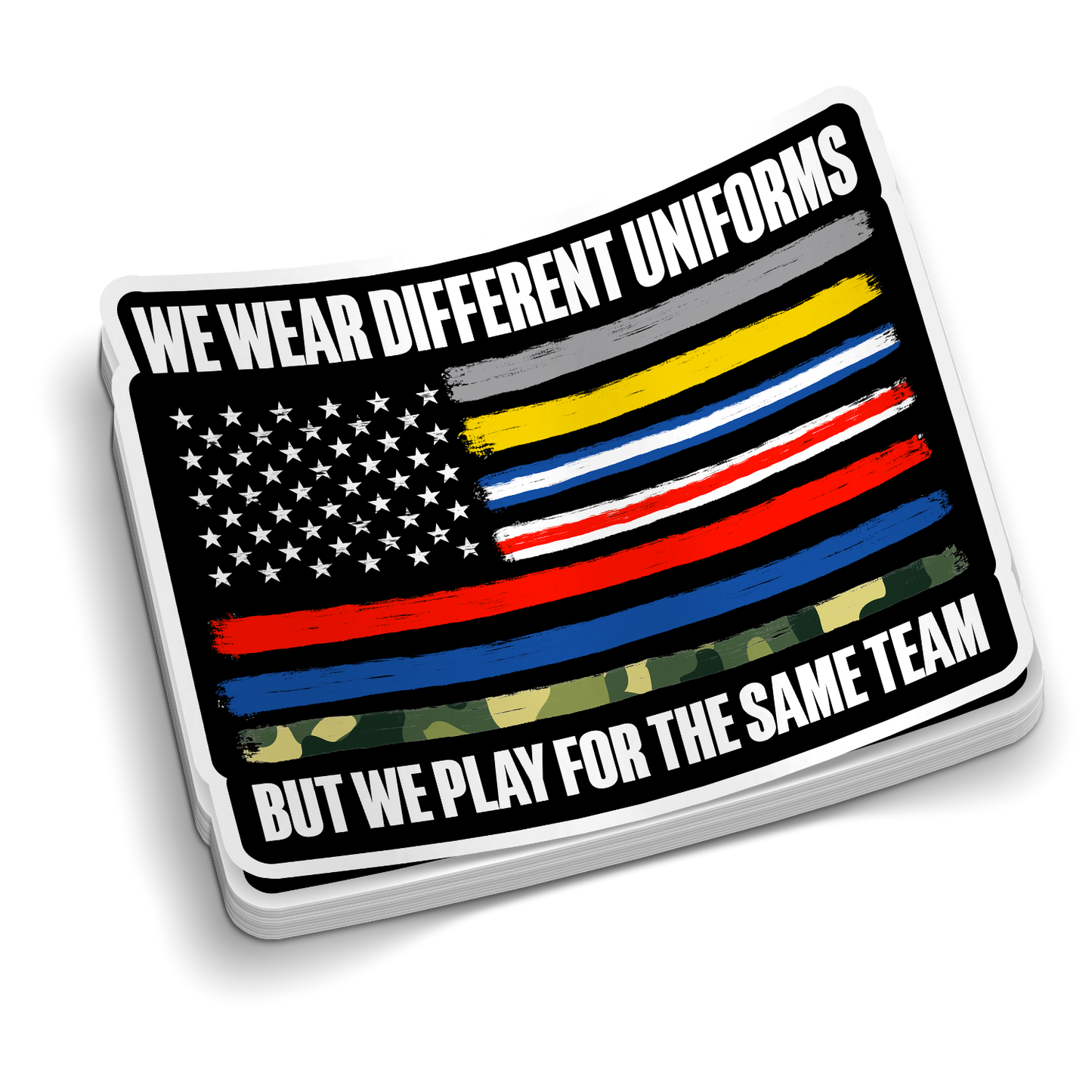 Différents uniformes | Autocollants rigolos pour gourdes