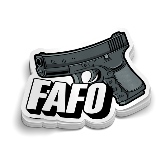 FAFO Gl0ck | Autocollants de police sarcastiques