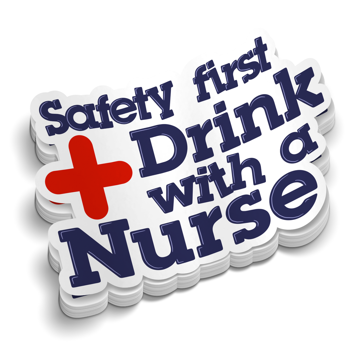 Trinken mit einer Krankenschwester | Lustige medizinische Aufkleber