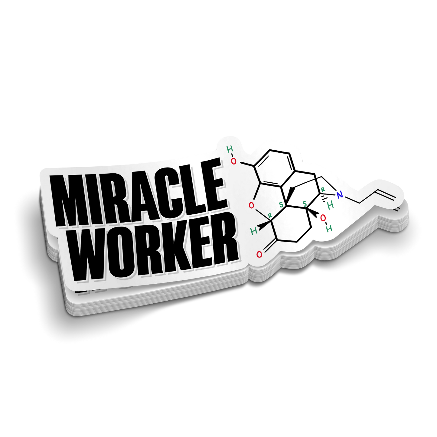 Miracle Worker (Narcan) | Aufkleber für Feuerwehr, Medizin und Polizei