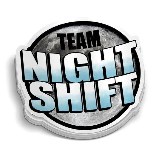 Team Nachtschicht – Lustige Aufkleber für Ersthelfer