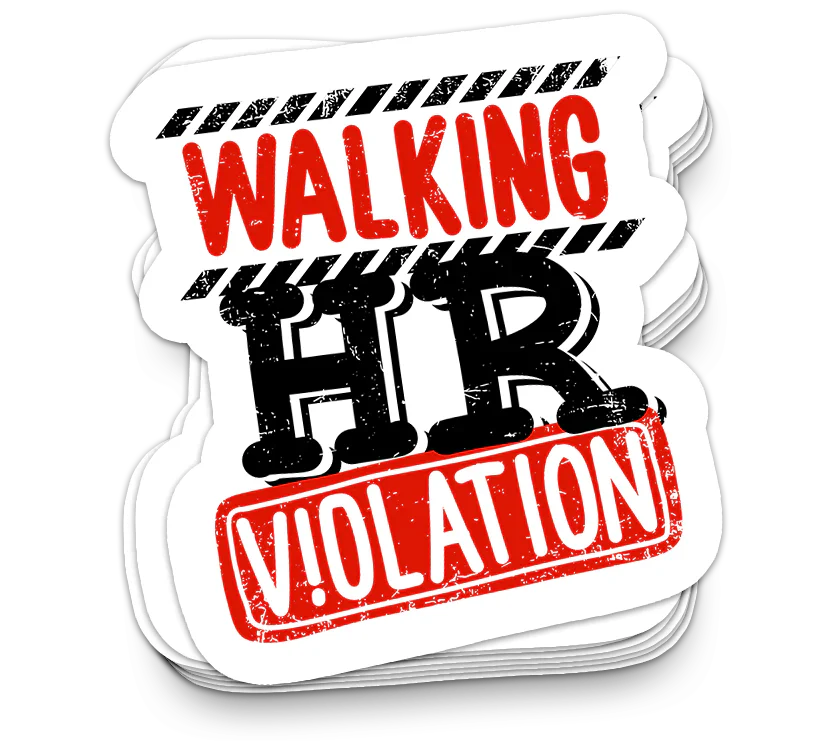 Violation des RH ambulante - Autocollants drôles et sarcastiques