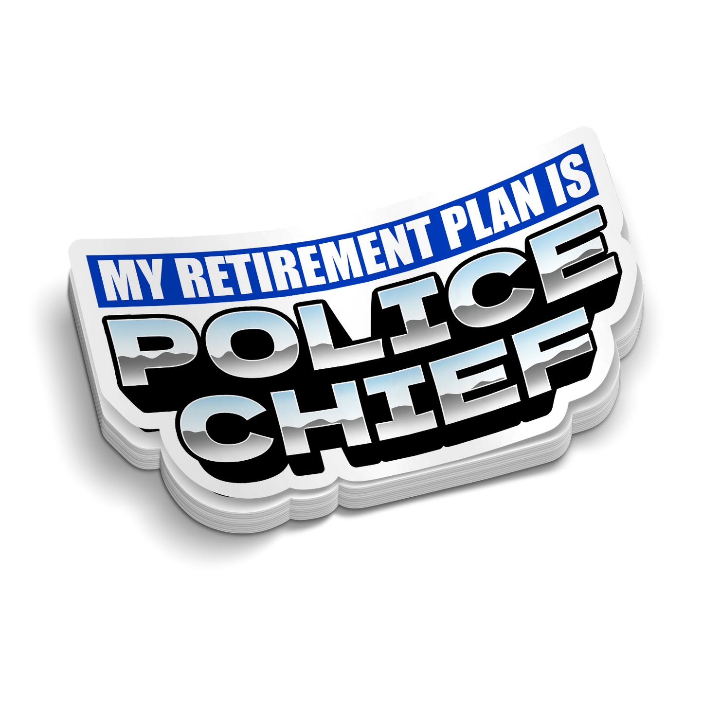 Chef de la police - Autocollants pour gobelet de la police