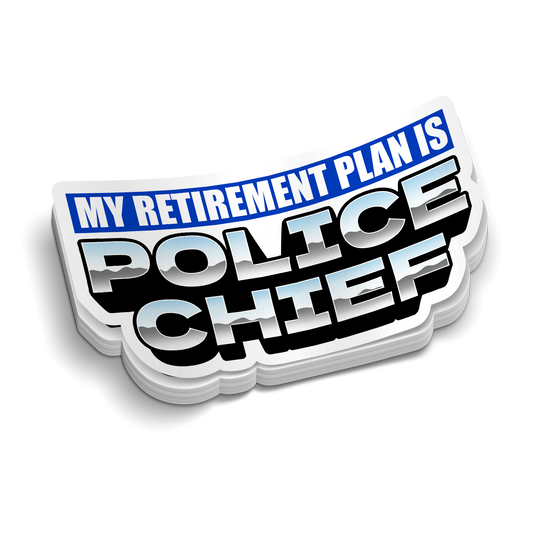 Polizeichef – Polizei-Becheraufkleber
