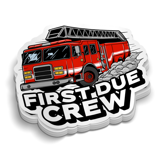First Due Crew | Feuerwehr Aufkleber