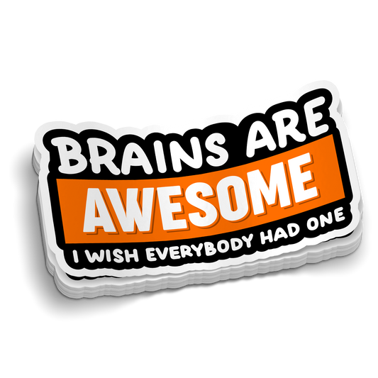 Gehirne sind fantastisch – lustige Tumbler-Sticker