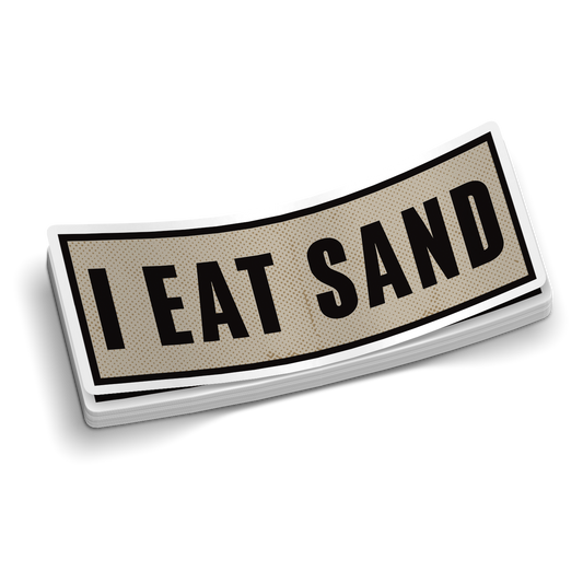 Ich esse Sand | Lustige GWOT-Aufkleber | Perfekt für Kaffeetassen
