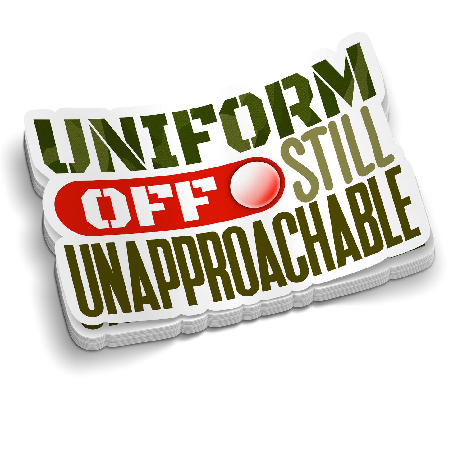 Uniforme Retiré | Autocollants Militaires Amusants