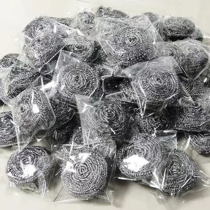 Steel Wire Scrubbing Balls – Kitchen Pot, Pan & Dish Cleaner | Oil & Rust Remover