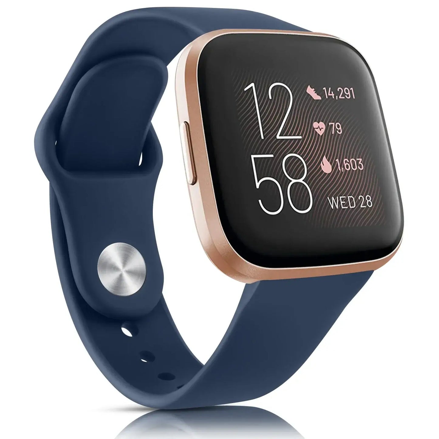 Bracelet en silicone pour Fitbit Versa et Sense - Conception souple et étanche