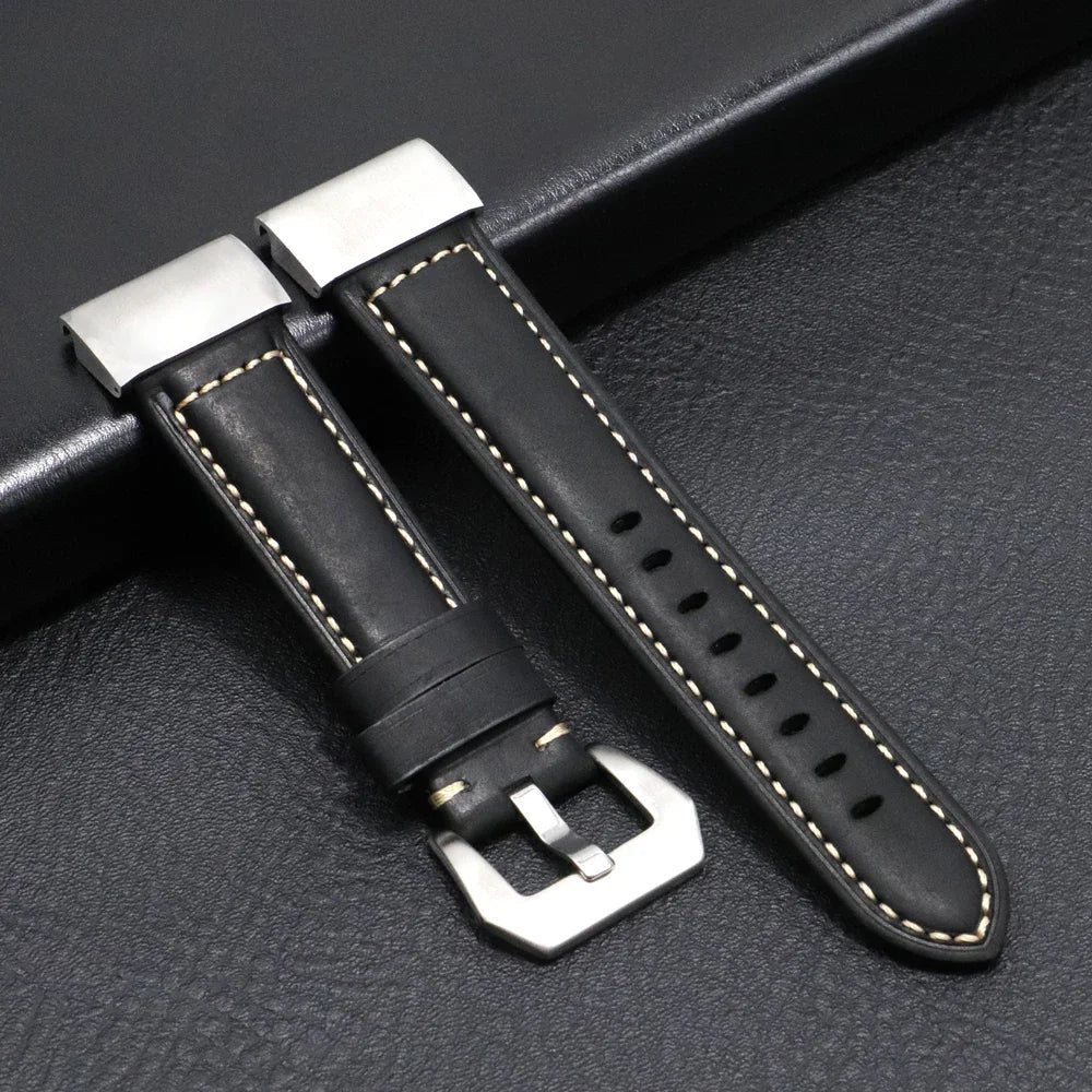 Bracelet en cuir véritable Garmin – Élégant et durable