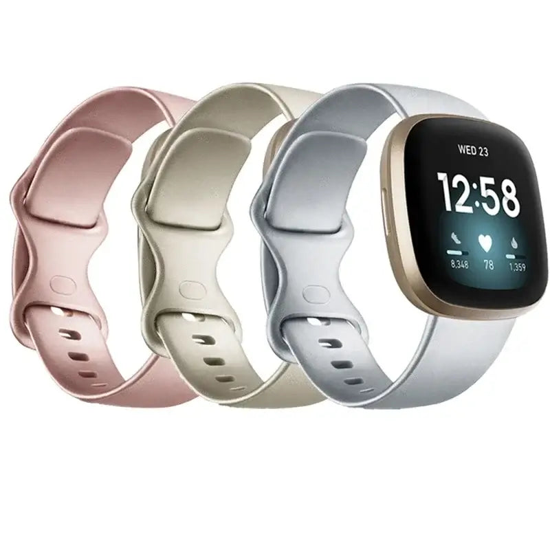Fitbit Versa & Sense Silikonarmbänder – Leichtes minimalistisches Design