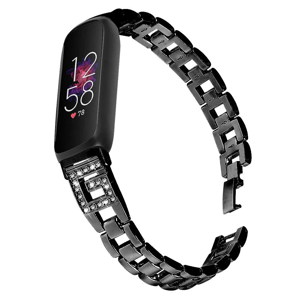Fitbit Inspire 3 Metall-Diamant-Armband – Elegantes Armband