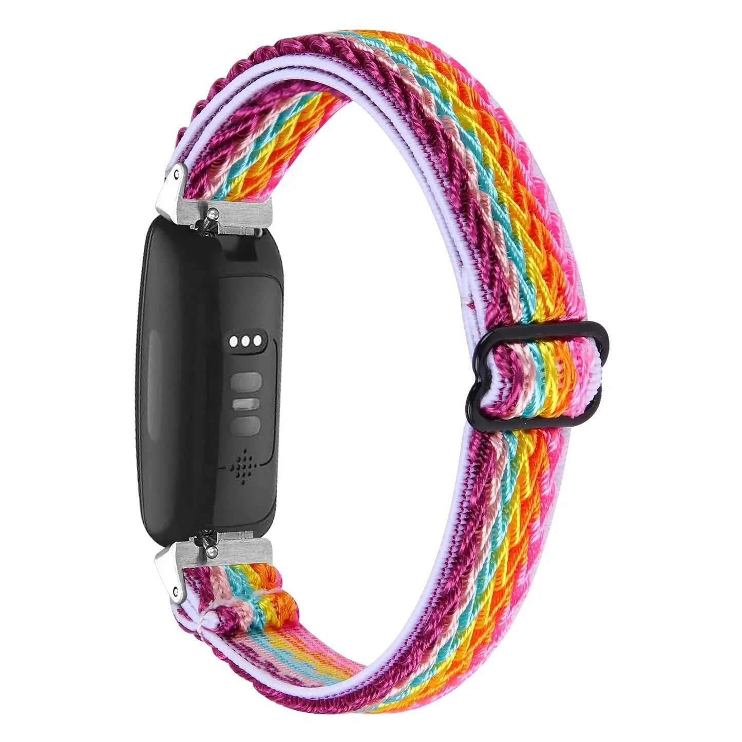 Bracelet en nylon pour Fitbit Inspire 3, 2, 1, HR - Sangle extensible et résistante