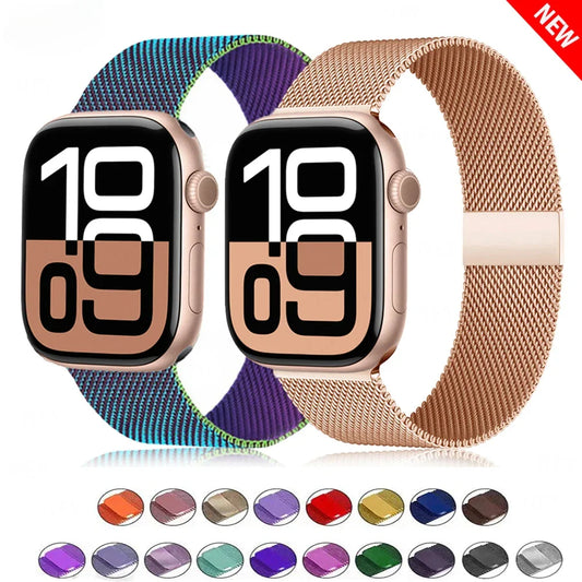Bracelet Apple Watch Milanese Loop – Acier inoxydable haut de gamme, élégant