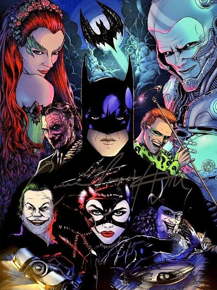 Comics Batman DC Diamond Painting New Pixel 5D Wall Posters