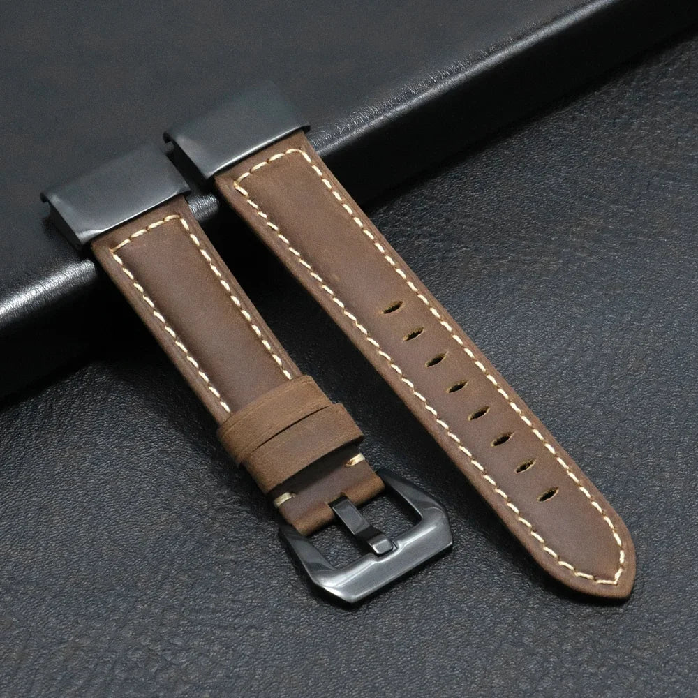 Bracelet en cuir véritable Garmin – Élégant et durable