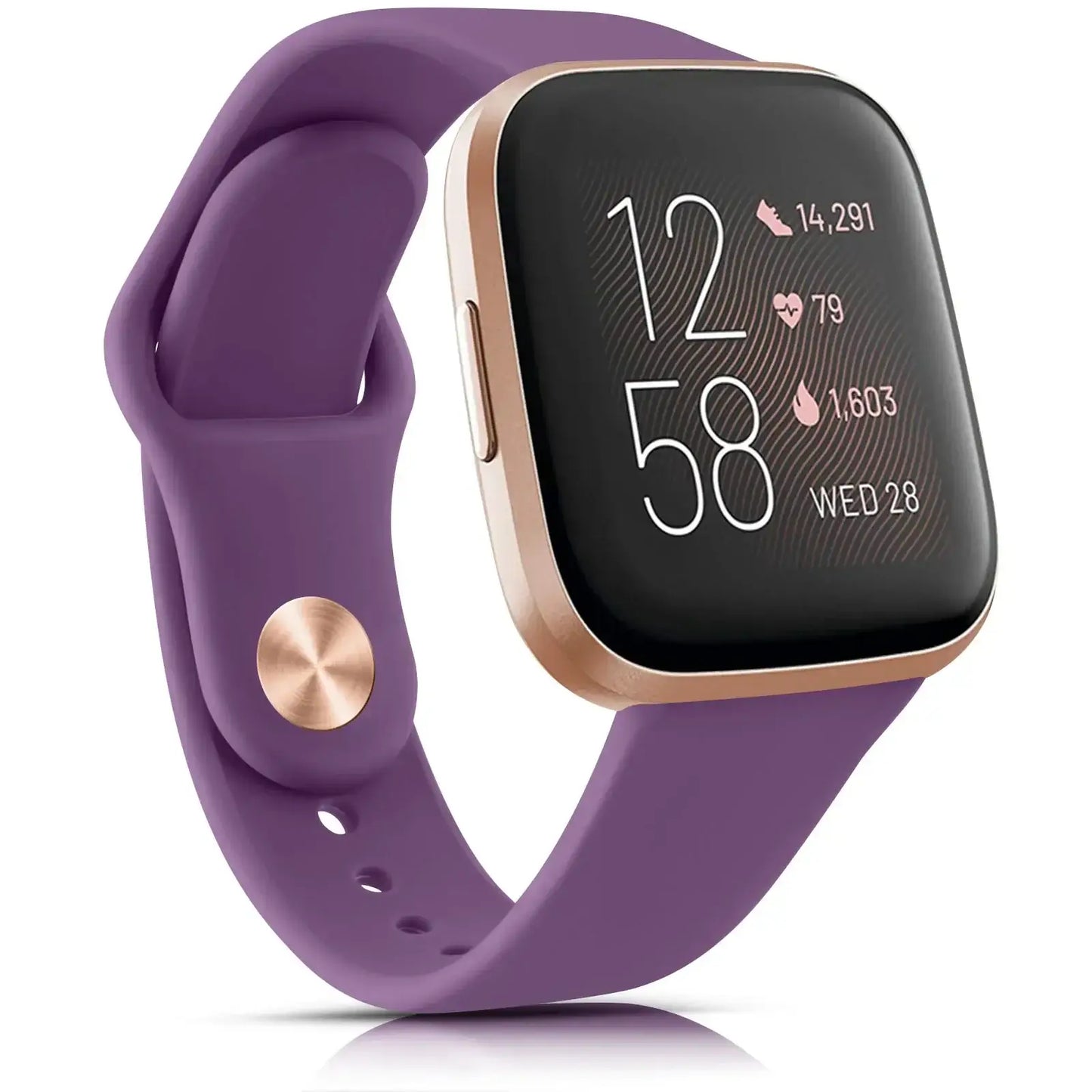 Bracelet en silicone pour Fitbit Versa et Sense - Conception souple et étanche