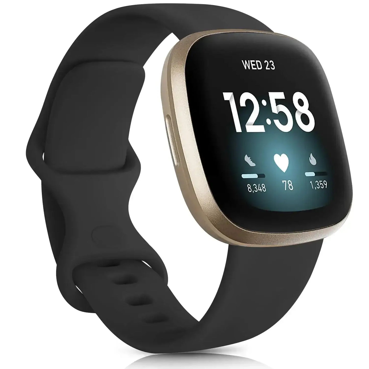 Fitbit Versa & Sense Silikonarmbänder – Leichtes minimalistisches Design