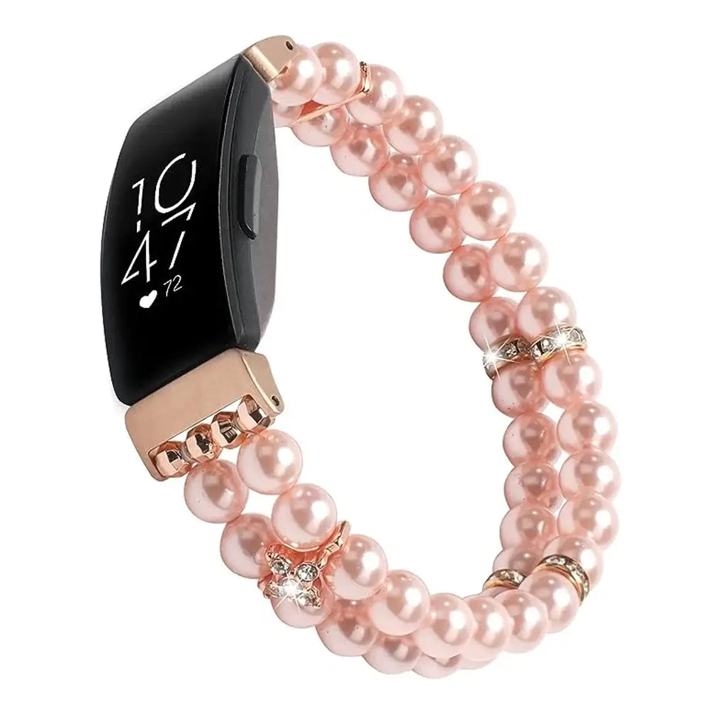 Bracelet en perles élastique Fitbit Inspire 3 – Bracelet extensible élégant