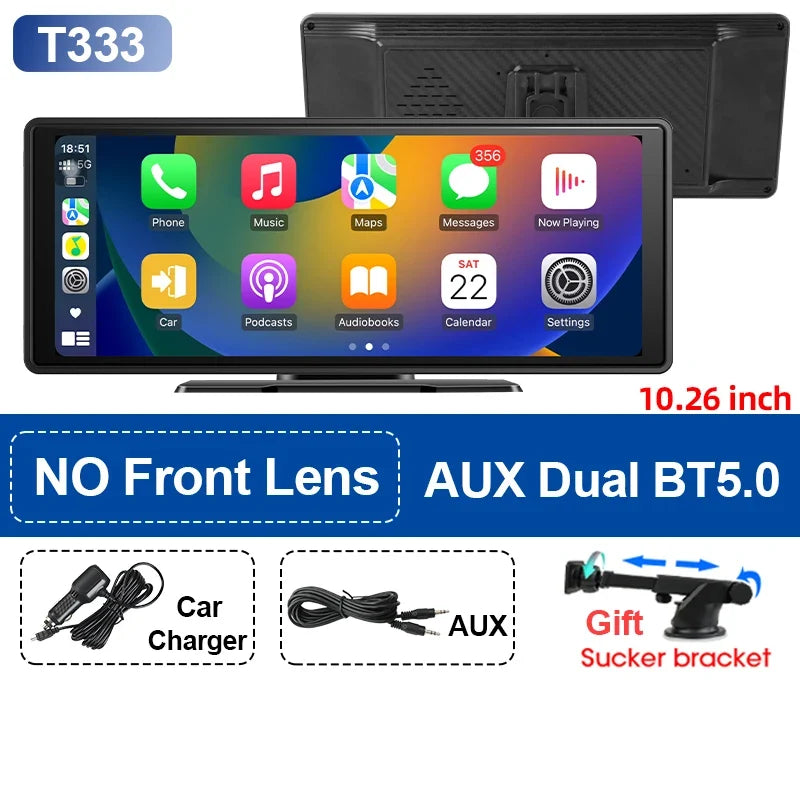 Srnubi 10.26-Inch CarPlay & Android Auto Screen – T322/T333 Options