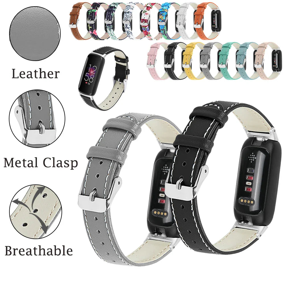 Fitbit Inspire 3 Lederarmband – Stilvolles und atmungsaktives Armband