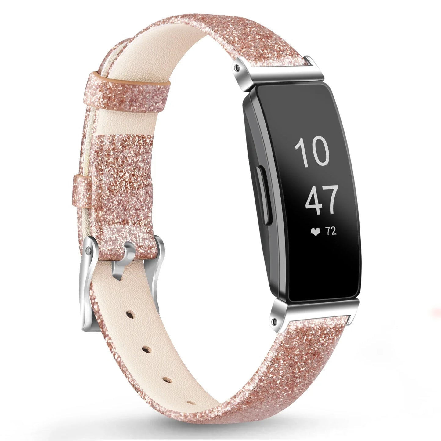 Fitbit Inspire 2, 1, HR Lederarmband – Premium Komfortband