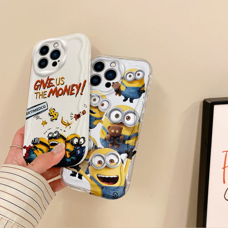 Süße Minions Cartoon Welle Handyhülle