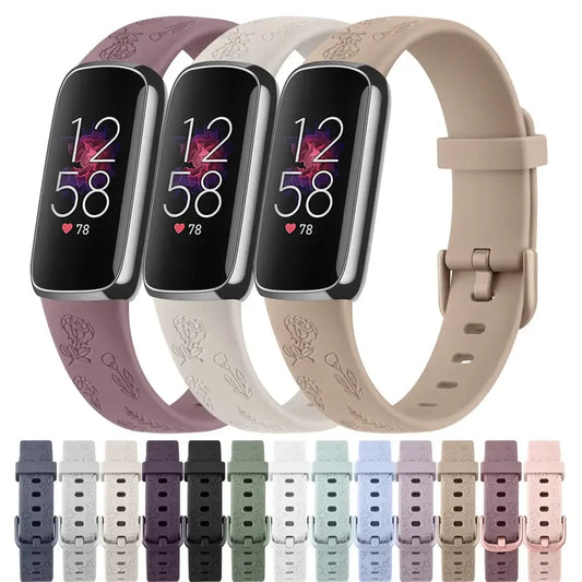 Fitbit Inspire 3 Silikonarmband mit Designs – Stylisches gemustertes Armband